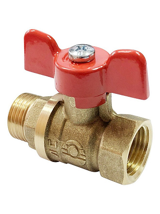 Кран для воды, 1/2'', г-ш, ручка-бабочка, Valfex