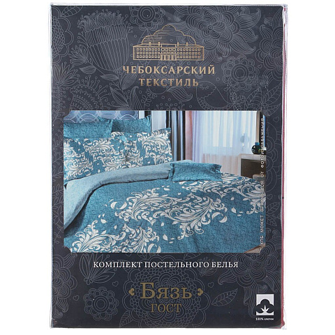 т КПБ Хлопковый рай/Чеб текстиль 2сп Бязь (2н70*70, пр214*220, п215*180) 140г/м2 Лукоморье