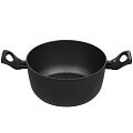 Кастрюля алюминий, антипригарное покрытие, 4.5 л, TVS, Virtus, CS480242910001, черная, индукция