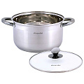 Кастрюля нержавеющая сталь, 5 л, крышка стекло, Kamille, 4924, индукция - фото 2
