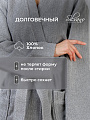 Халат унисекс, махровый, 100% хлопок, серый, L, 50-52, Silvano - фото 5