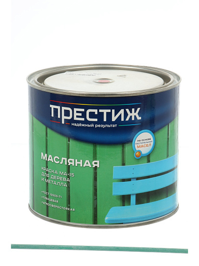 Краска Престиж, МА-15, масляная, универсальная, глянцевая, красная, 1.9 кг