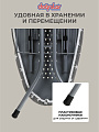 Доска гладильная 120х38 см, Капитоль тефлон, подставка для утюга, встроенная розетка, полка для белья, удлинитель 2 м, Dogrular, серая - фото 6