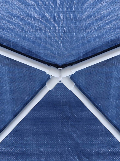 Тент-шатер синий, 2.4х2.4 м, четырехугольный, толщина трубы 0.6 мм, AI-0706003
