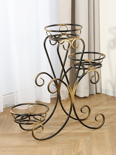 Цветник Трио 15, напольный, металл, круглый, 70 см