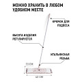 Швабра плоская, микрофибра, шенилл, 43х13 см, розовая, телескопическая ручка, розовая, Apollo, Piatto, PIA-46 - фото 8