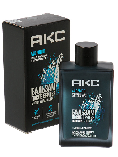 Бальзам после бритья, Акс, Ice Chill, успокаивающий, 100 мл