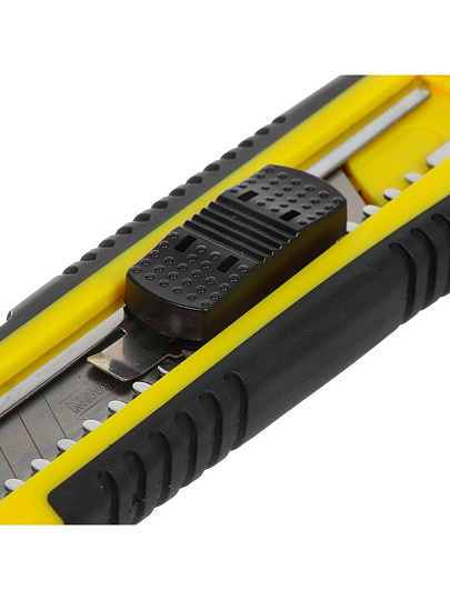 Нож строительный, 100 мм, выдвижное лезвие, 3 шт, с фиксатором, Kinwehr, 571004