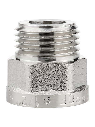 Переходник под прокладку, 1/2, с ребордой, внутренняя/наружная, для гибкой подводки, индивидуальная упаковка, MPF