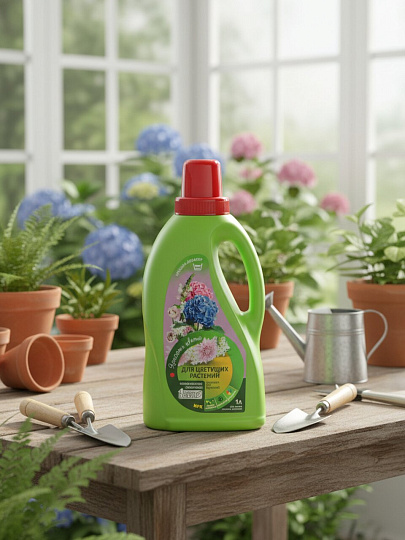 Удобрение для цветущих растений, жидкость, 1 л, Четыре сезона