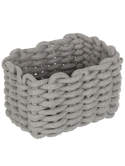 Корзина 21х14х13 см, прямоугольная, плетеная, Y4-8940