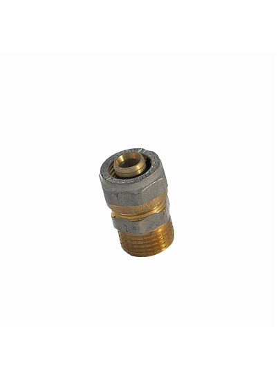 Металлопластиковая муфта d16х1/2'', с цангой и штуцером, Frap, F306.1604
