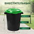 Бак для мусора пластик, 90 л, с крышкой, 55х64х65 см, ярко-зеленый, Idea, М 2394 - фото 3
