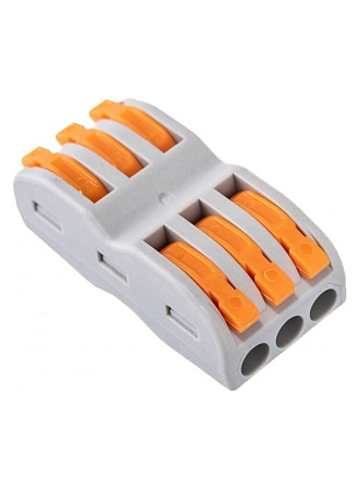 Клемма СК-413-2, соединительная проходная, оранжевая, 2.5 мм², TDM Electric, SQ0527-0042