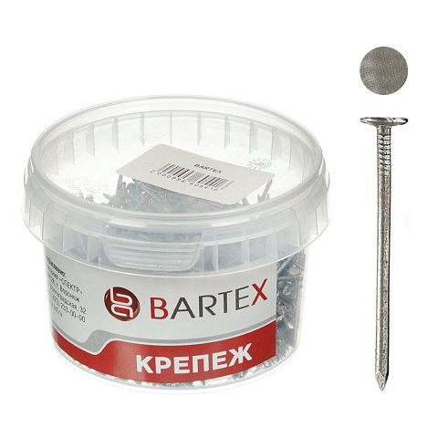 Гвоздь толевый, диаметр 3х40 мм, 0.3 кг, в банке, Bartex