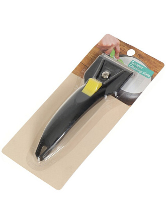 Скребок для стеклокерамики пластик, металл, навеска, в ассортименте, Y4-4936