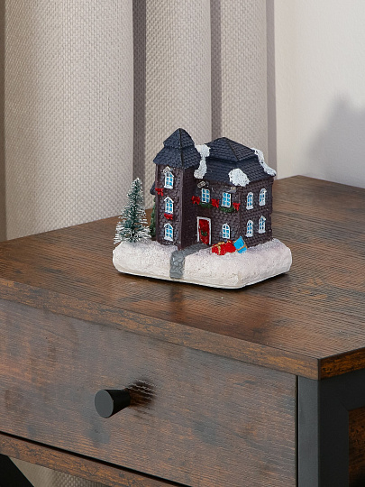 Фигурка декоративная Уютный дом, 12*9*11CMс подсветкой, 3*AAA Y4-9513