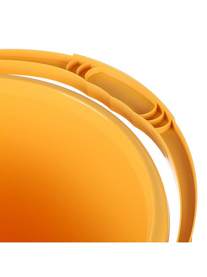 Ведро пластик, 10 л, желтое, хозяйственное, со сливом, Бытпласт, 431258506