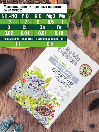 Удобрение для голубики, органоминеральное, 1 кг, Robin Green