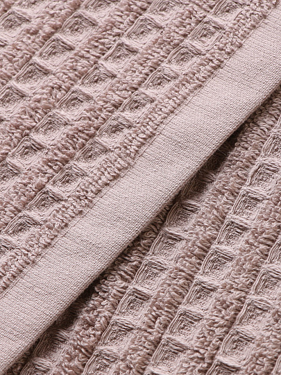 Полотенце банное 50х80 см, 100% хлопок, 450 г/м2, Рельеф, Bravo, бежевое, Узбекистан, м7807_05