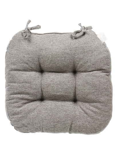 Сиденье мягкое 100% полиэстер, 40х40 см, бежевое, с завязками, A140087