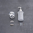 Дозатор для жидкого мыла, РМС, нержавеющая сталь, стекло, 200 мл, к стене, A6022 - фото 5