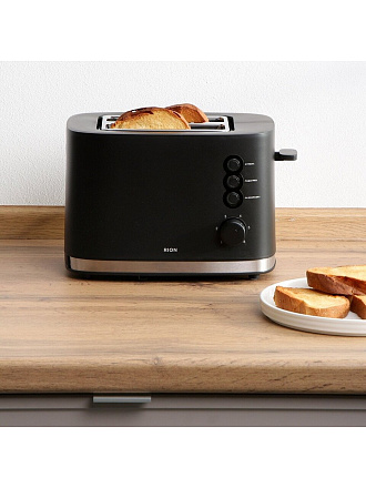 Тостер Rion, BP-2072, металл, пластик, 870 Вт, 2 тоста, механический, 6 ступеней прожарки
