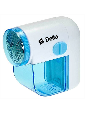Машинка для удаления катышков Delta, белый с голубым, DL-258, 2 батарейки 2АА - 1.5 Вт