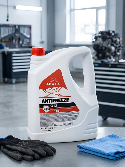 Антифриз Arctic, G12, 5 л, красный, карбоксилатный, ARred5
