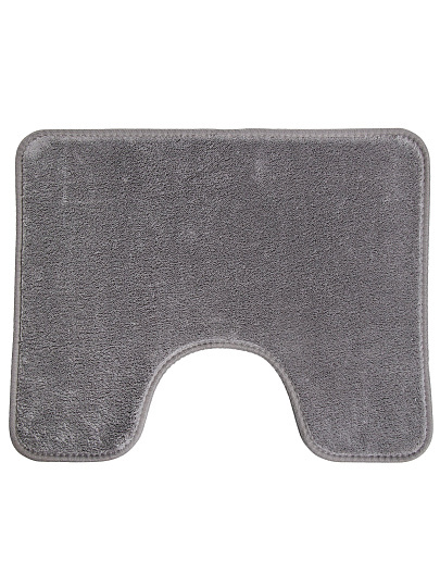 Набор ковриков для ванной и туалета, 2 шт, 0.5х0.8, 0.4х0.5 м, полиэстер, серый, Silvano, Ножки, Y4-11480