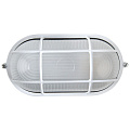 Светильник под лампу General Lighting Systems, ЖКХ 1402 НБП/НПП, 60 Вт, E27, на 1 лампочку, IP65, 21.5х10.5х8 см, с решеткой, белый, GCF-O-E27-60-IP65 - фото 3
