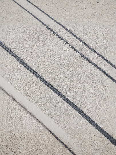 Полотенце банное 50х90 см, 100% хлопок, 420 г/м2, Азия, Silvano, светло-серое, Узбекистан