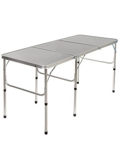 Стол складной металл, прямоугольный, 150х60х70 см, столешница МДФ, черный, Green Days, YTFT043-blck+venge