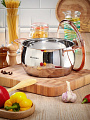 Кастрюля нержавеющая сталь, 4.5 л, крышка стекло, Daniks, Карлин, GS-01332G-22, индукция - фото 9