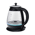 Чайник электрический Polaris, PWK 1750CGL, черный, 1.7 л, 1700 Вт, скрытый нагревательный элемент, стекло - фото 2