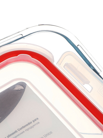 Форма для запекания стекло, 2.4 л, квадратная, с крышкой, Borcam, BAKE&amp;STORE, 59016