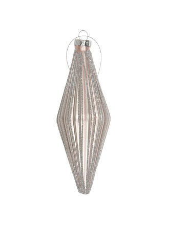 Елочное украшение Капля, шампань, 15х5 см, стекло, F010046