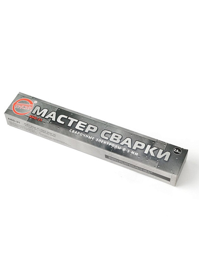 Электроды Мастер сварки, АНО-21, по стали, 3 мм, 2.5 кг, картонная коробка, СТАСВА