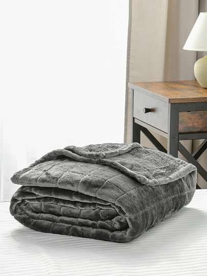 Плед 200х240 см, микрофибра, 100%пэ, 280г, Silvano, Берлин, серый