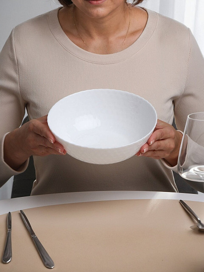 Салатник стеклокерамика, круглый, 20х6.5 см, 0.95 л, Даймонд, МФК, ZSW80