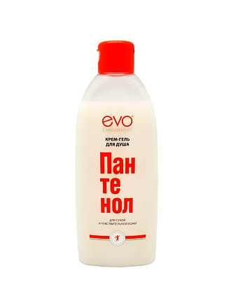 Крем-гель для душа Evo, Пантенол, 400 мл, для сухой и чувствительной кожи