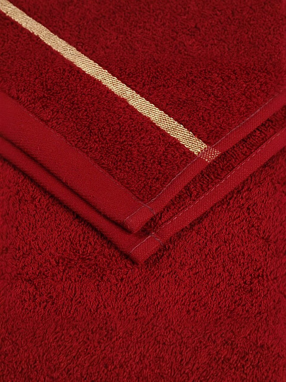 Полотенце банное 70х140 см, 100% хлопок, Азия, Silvano, бордо, Узбекистан