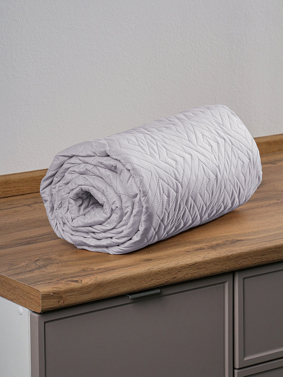 Покрывало 2-спальное, 180х200 см, 100% полиэстер, стеганое, Silvano, Ультрасоник Греция, лиловое