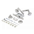 Комплект для двери Фабрика Замков, FZ SET 01L 170 BK SN 5/10, 115074, ручка в комплекте, врезные, матовый никель - фото 2