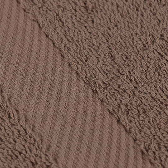 Полотенце банное 70х140 см, 100% хлопок, 460 г/м2, Авангард, Bella Carine, коричневое, Турция, FT-2-70-1382