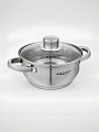 Набор посуды нержавеющая сталь, 6 предметов, кастрюли 1.6, 2.2, 3.2 л, индукция, Катунь, Гретта, KT04-A - фото 8