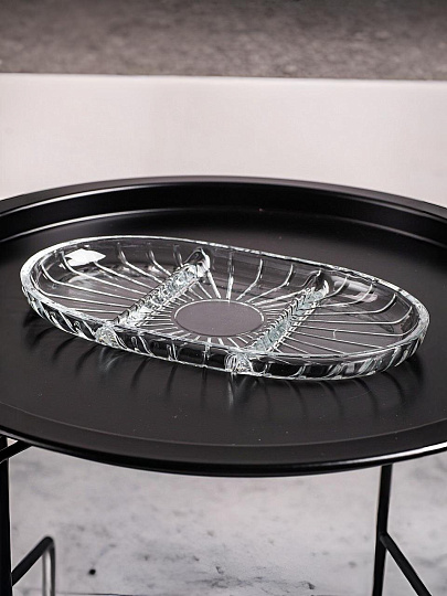 Менажница стекло, 27х16 см, 3 секции, Kaveh, Selena, PD1322GCL