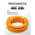 Шланг поливочный, 3/4 '', 19 мм, 5 атм, армированный, 25 м, 3 слоя, НОВЭМ, Ultra yellow, ТЭП - фото 4