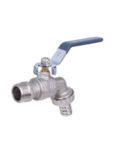 Кран водоразборный 3/4", со штуцером, ручка, AquaLink