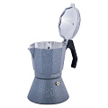 Кофеварка гейзерная Kamille 2518GR серый мрамор, 0.45 л - фото 2